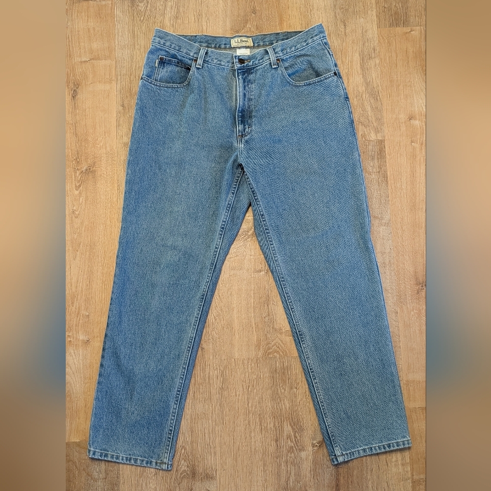 L.L Bean Natural Fit Men's Blue Jeans 35×29